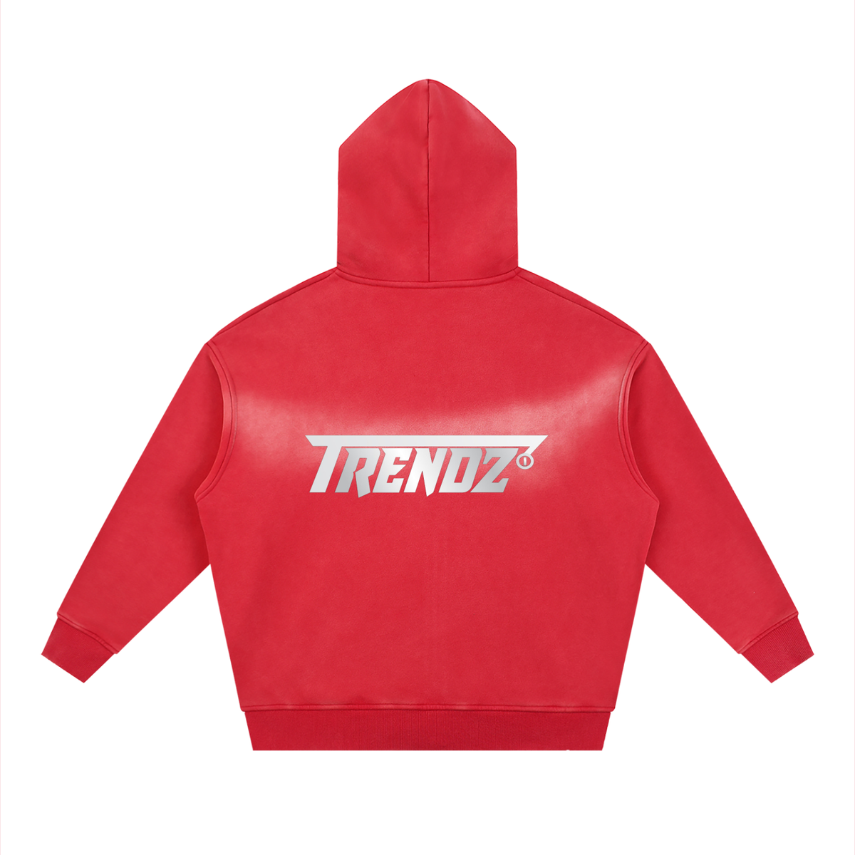 Trendz Sunfade Two-way Zipper Boxy Fleece Hoodie