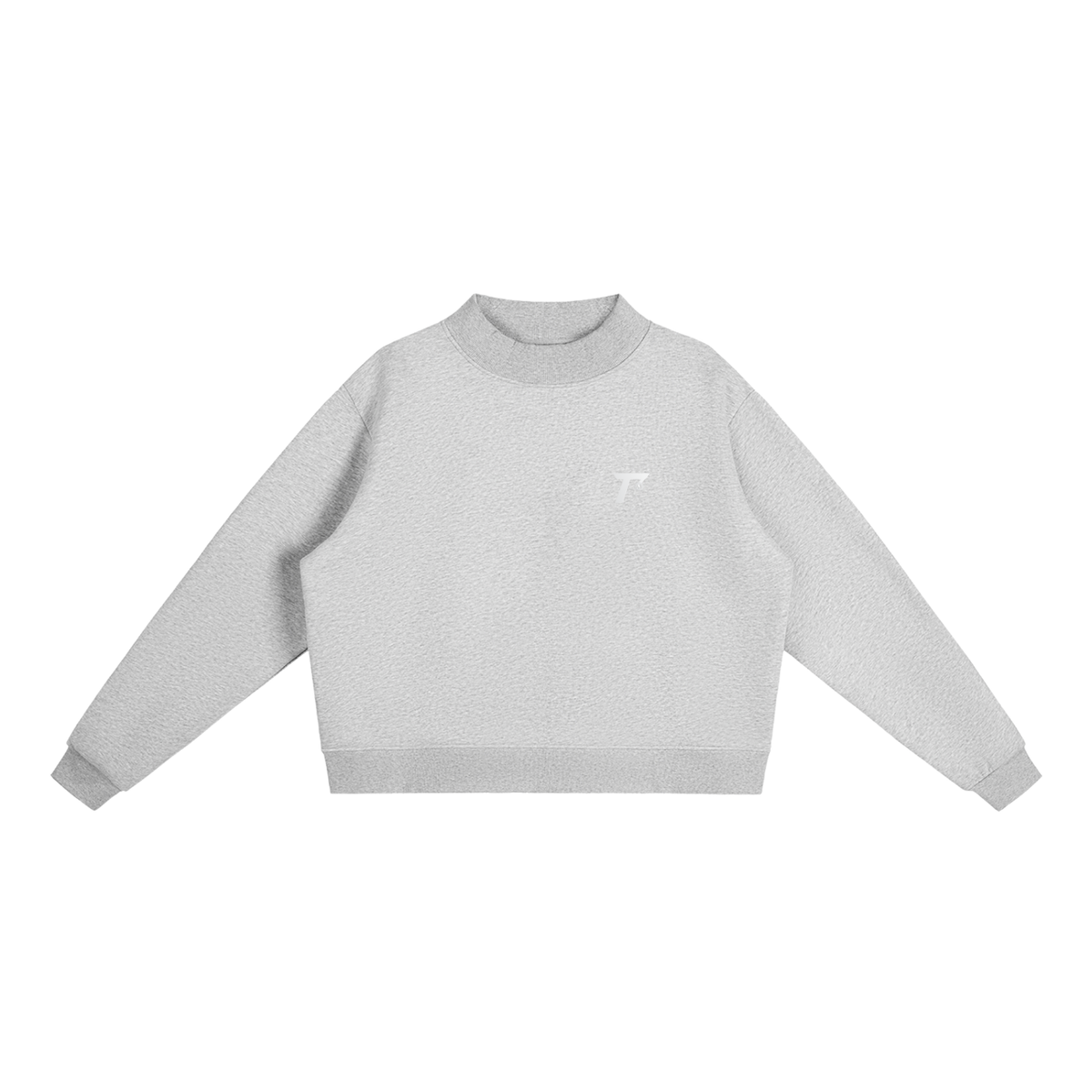 Trendz Essential Fleece Mock-Neck Crew Sweatshirt