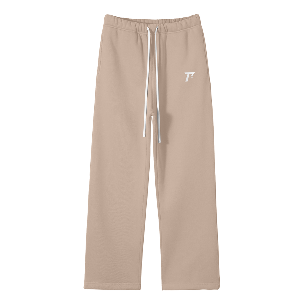 Trendz Unisex Solid Color Fleece Straight Leg Pants