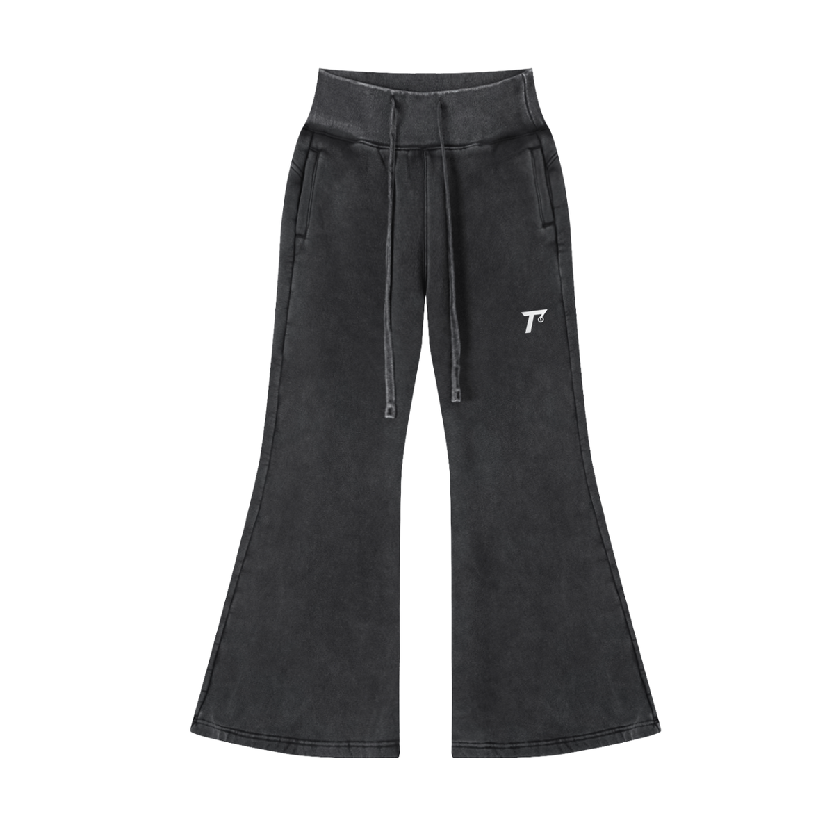 Trendz Vintage Washed Flared Fleece Pants
