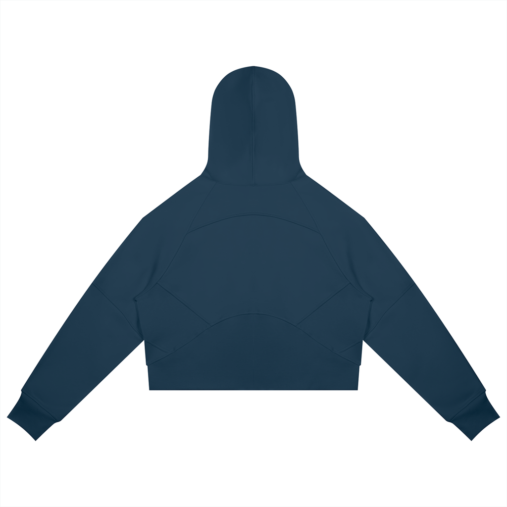 Trendz Cropped Zip-Through Hoodie