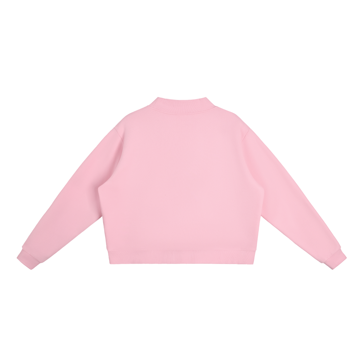 Trendz Essential Fleece Mock-Neck Crew Sweatshirt