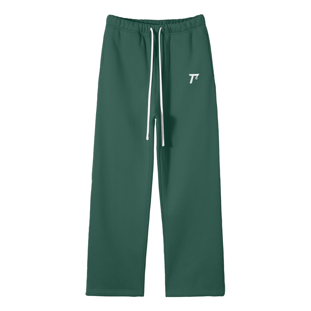 Trendz Unisex Solid Color Fleece Straight Leg Pants
