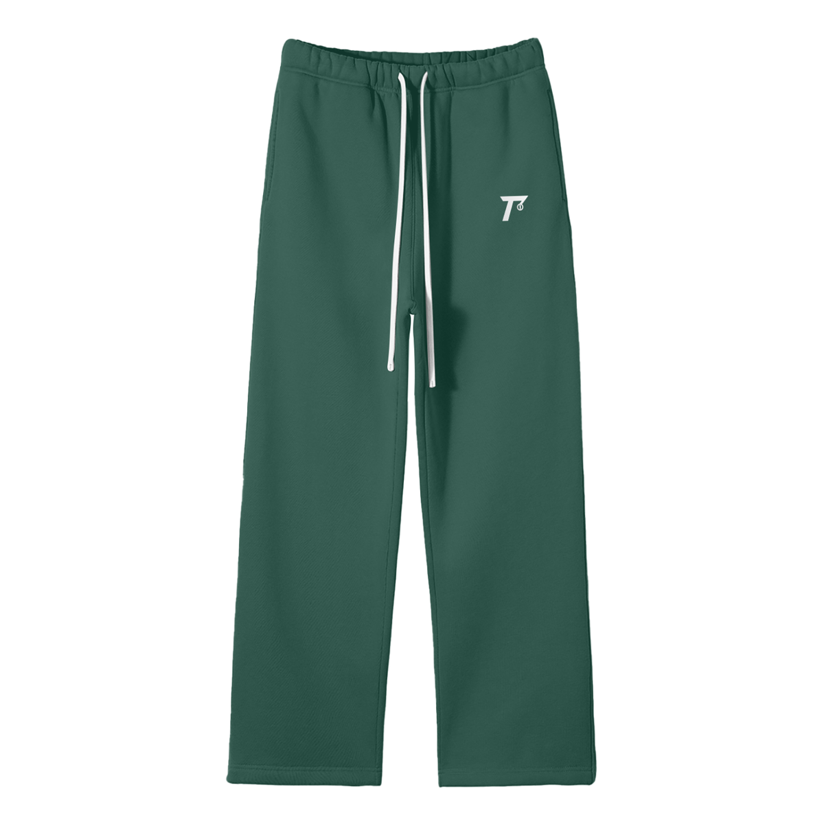 Trendz Unisex Solid Color Fleece Straight Leg Pants