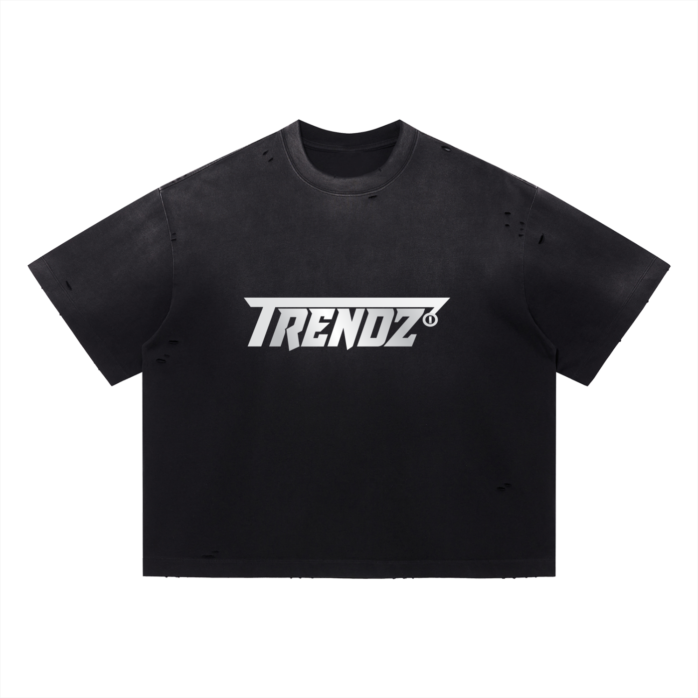 Trendz Vintage Washed Distressed Boxy Oversized T-Shirt