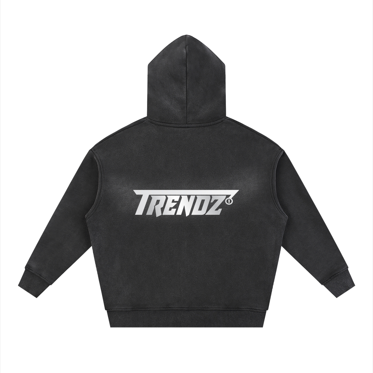 Trendz Sunfade Two-way Zipper Boxy Fleece Hoodie