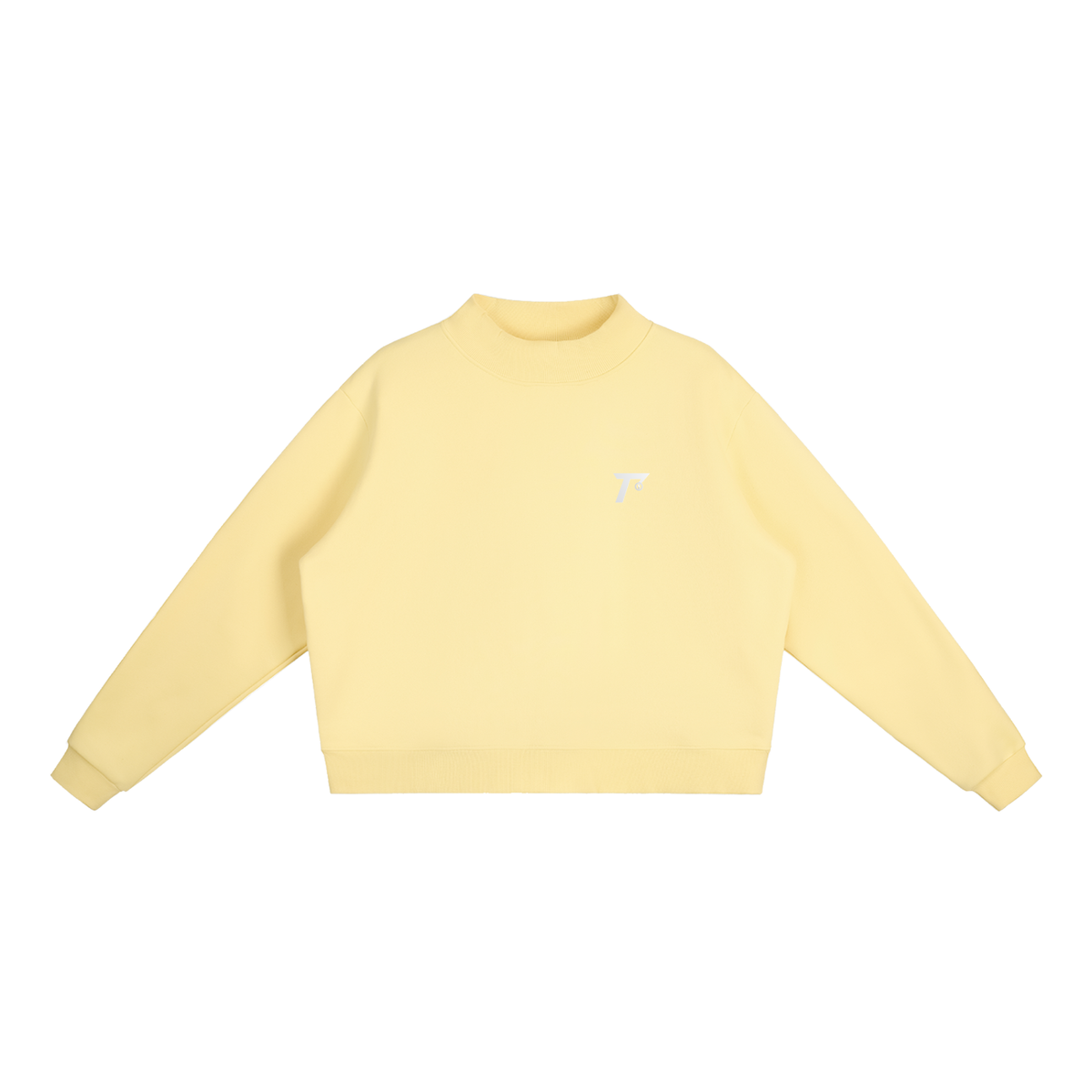 Trendz Essential Fleece Mock-Neck Crew Sweatshirt