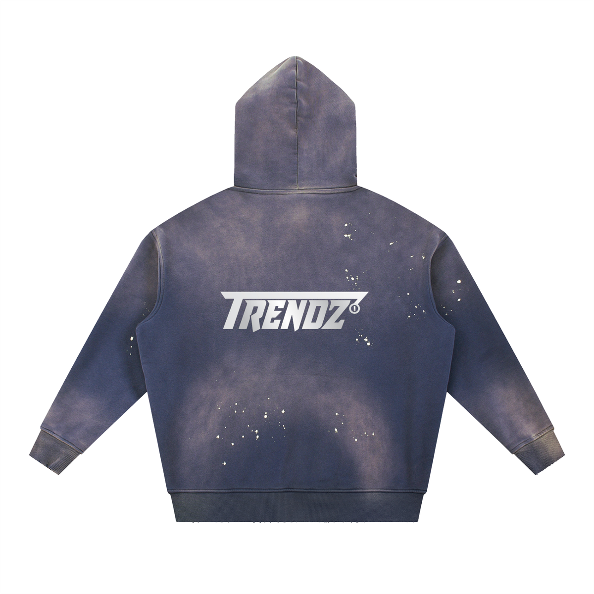 Trendz Vintage Washed Frayed Fleece Hoodie