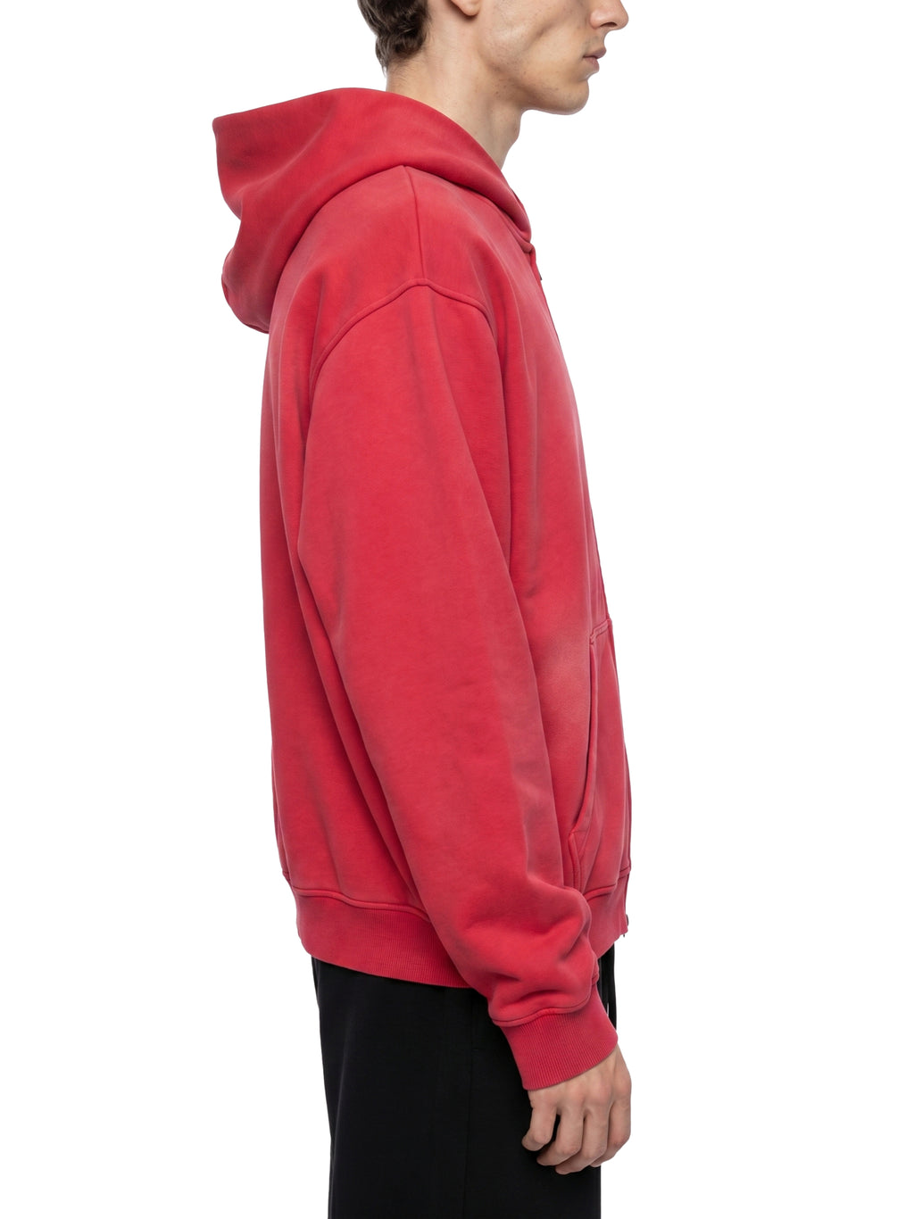 Trendz Sunfade Two-way Zipper Boxy Fleece Hoodie