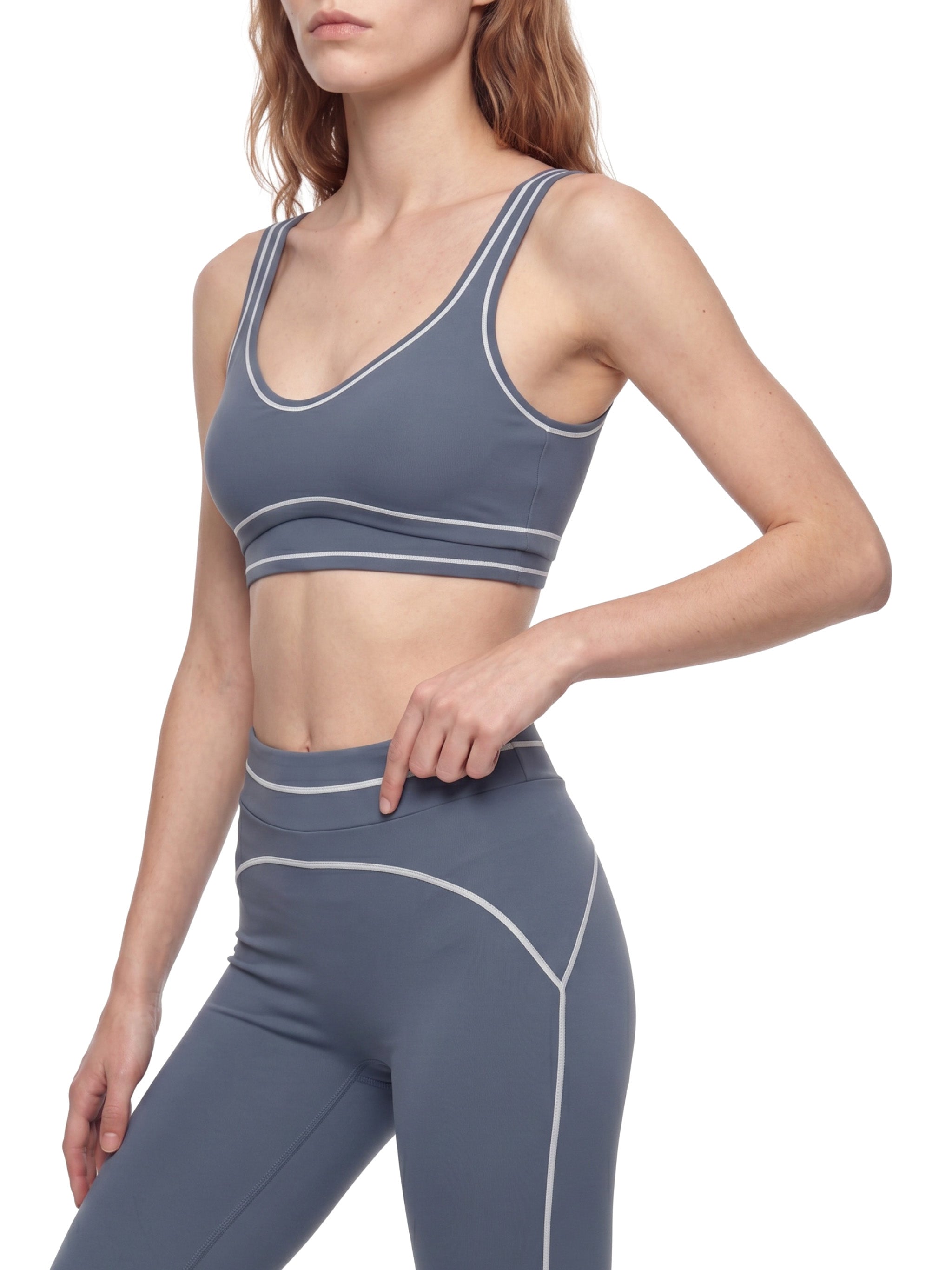 Trendz Women’s Topstitching Yoga Sports Bra
