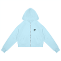 Cropped Zip-Through Hoodie