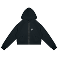 Trendz Cropped Zip-Through Hoodie