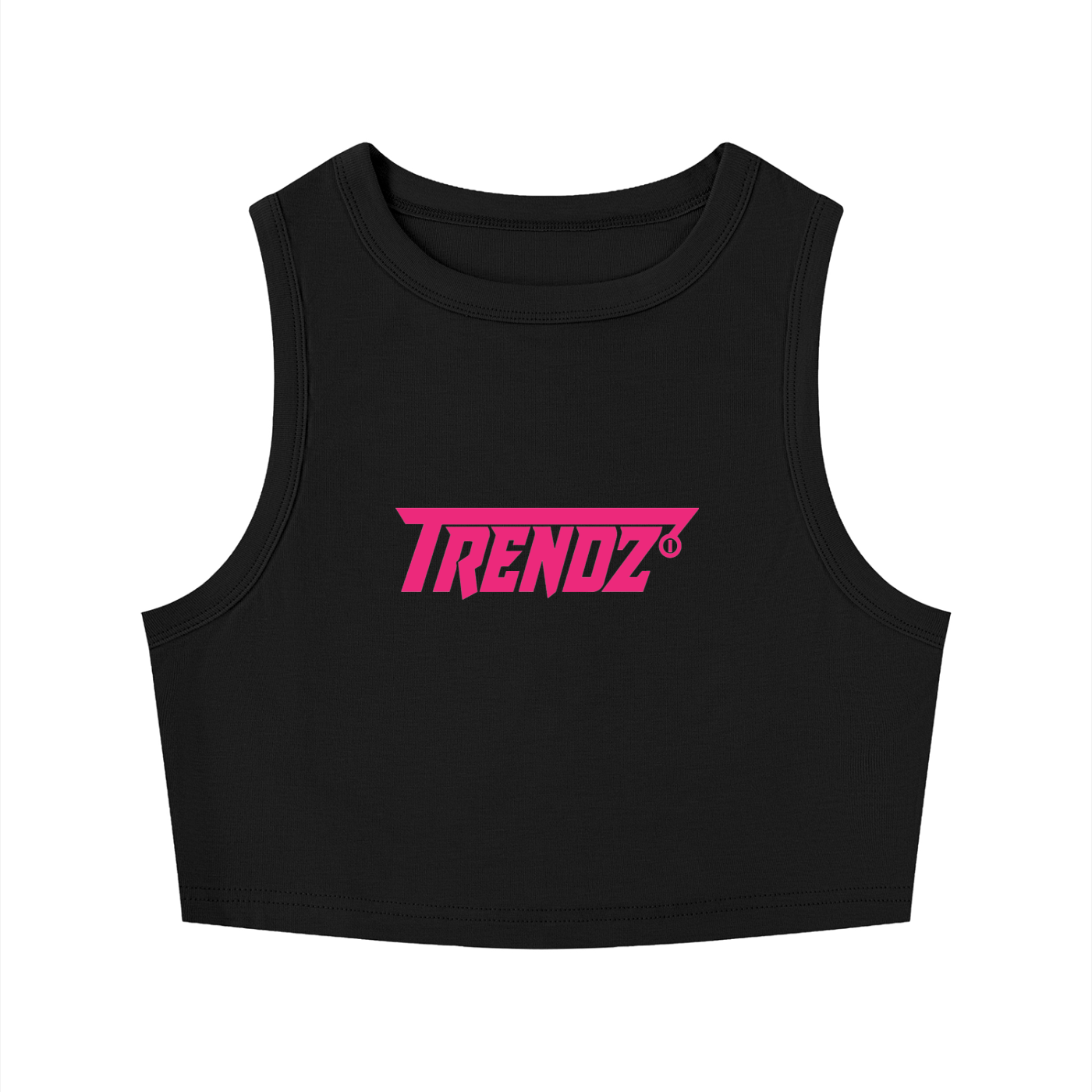 Trendz Women's Tight Crewneck Crop Tank Top