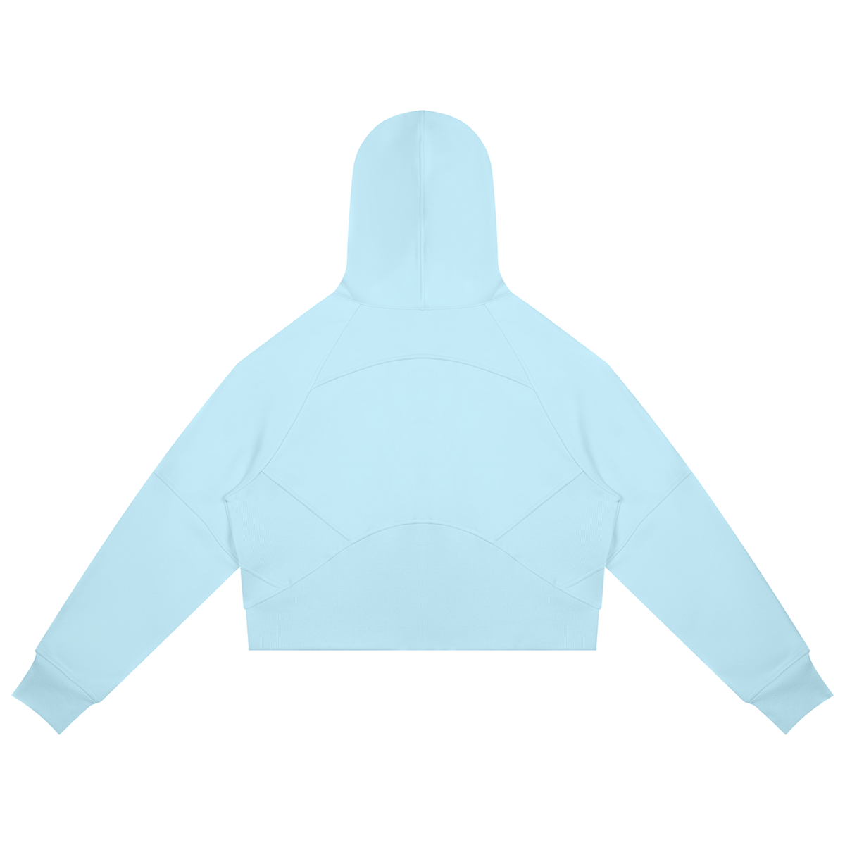 Cropped Zip-Through Hoodie