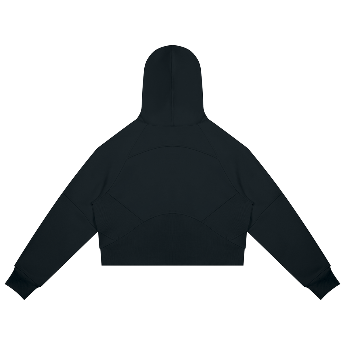 Trendz Cropped Zip-Through Hoodie