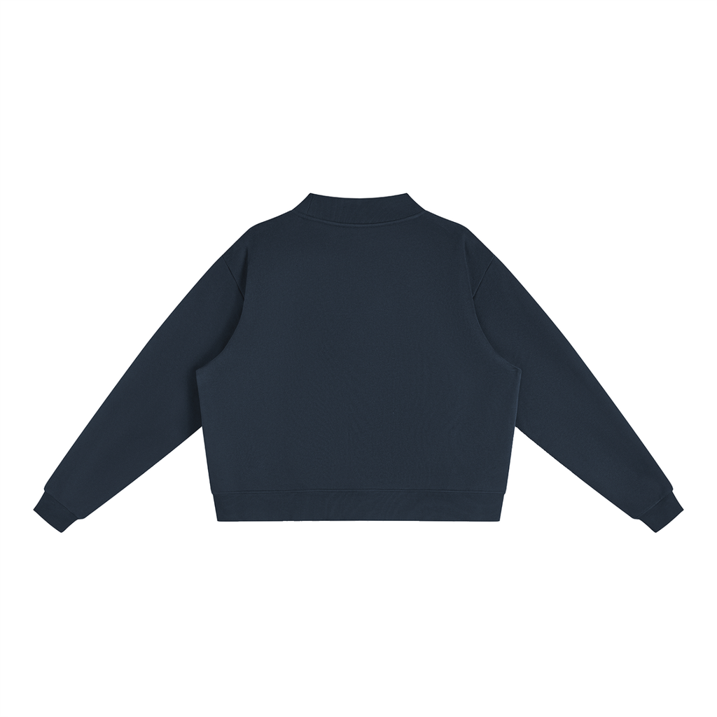 Trendz Essential Fleece Mock-Neck Crew Sweatshirt