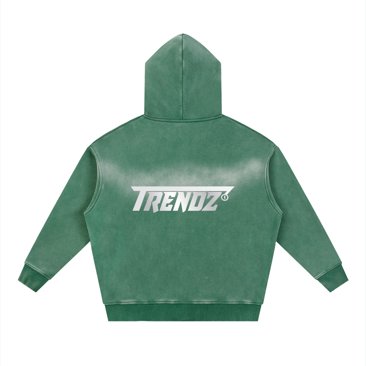 Trendz Sunfade Two-way Zipper Boxy Fleece Hoodie
