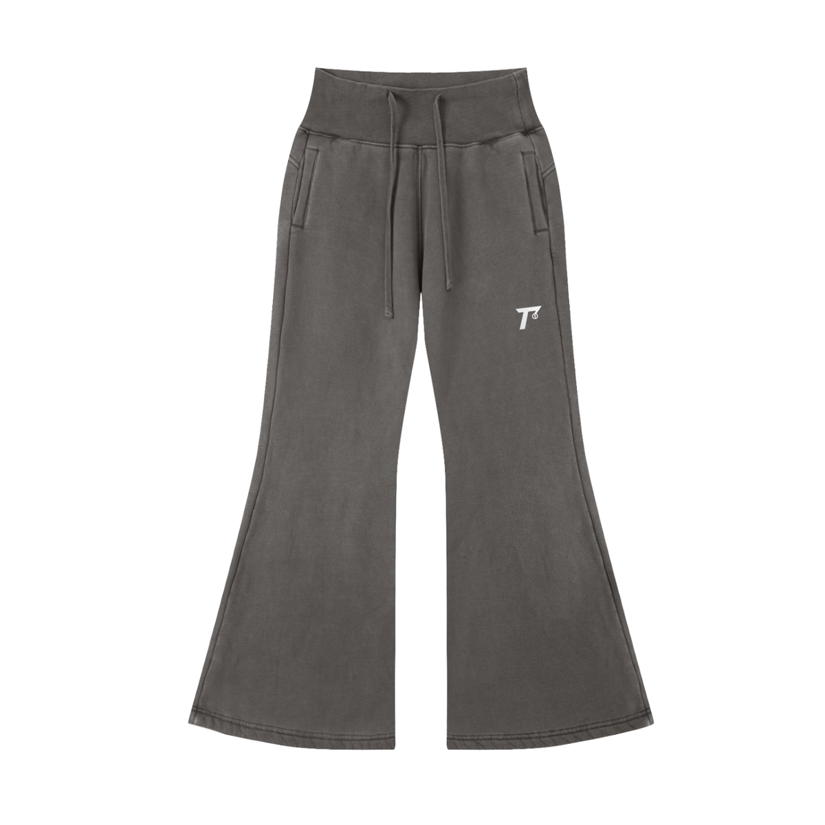 Trendz Vintage Washed Flared Fleece Pants
