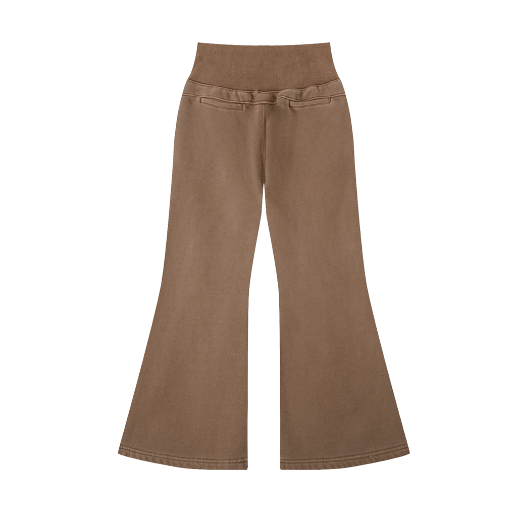 Trendz Vintage Washed Flared Fleece Pants