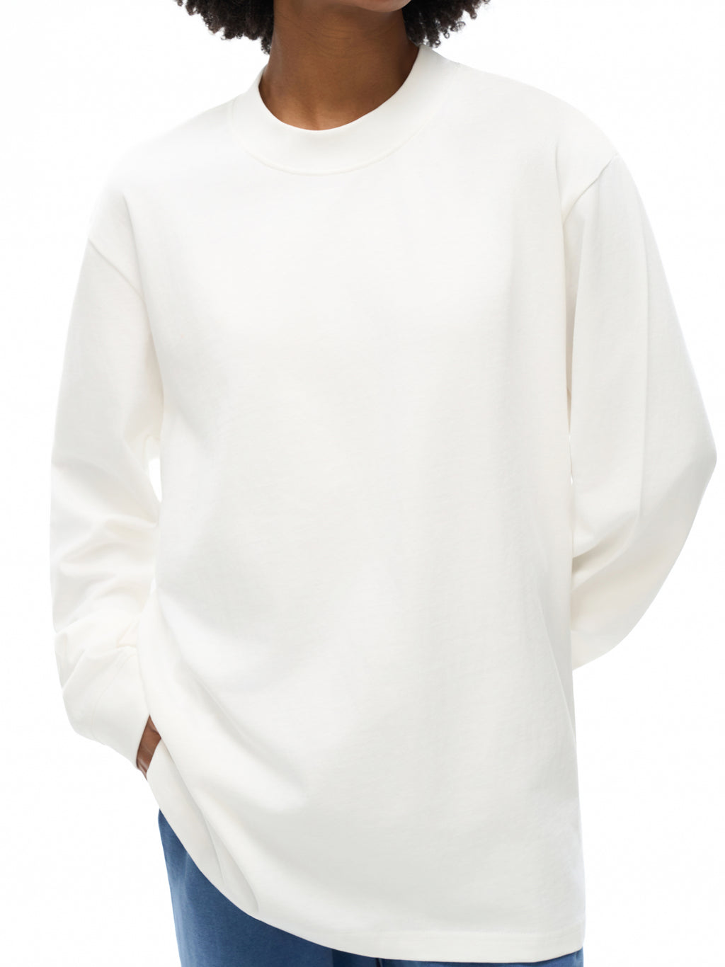 Trendz Essential Non-Shrink Mock Neck Sweatshirt