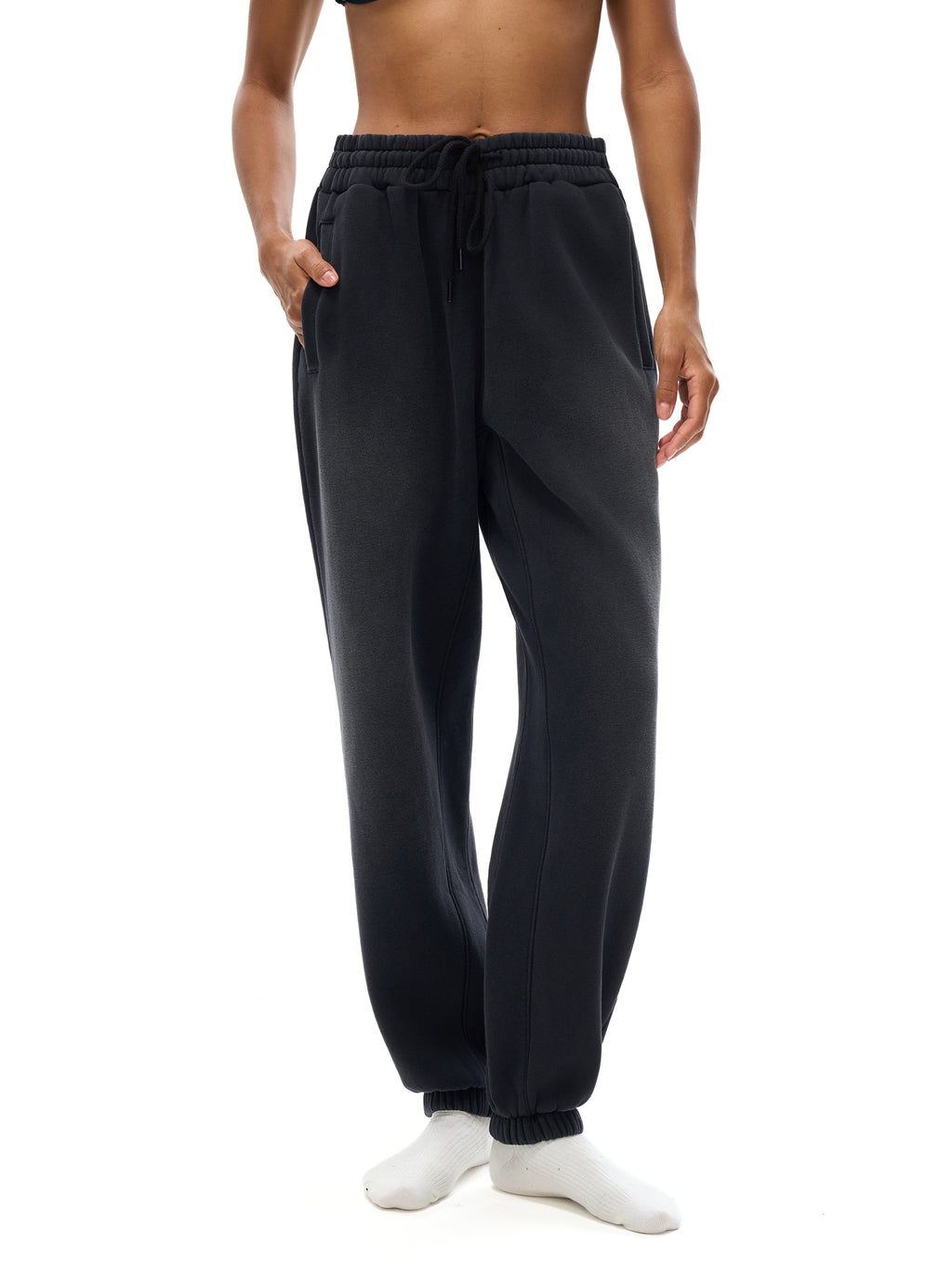 Trendz Vintage Washed Fleece Jogger Sweatpants