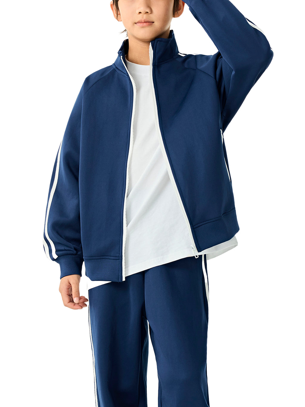 Trendz Kids’ Contrast Tape Coach Jacket