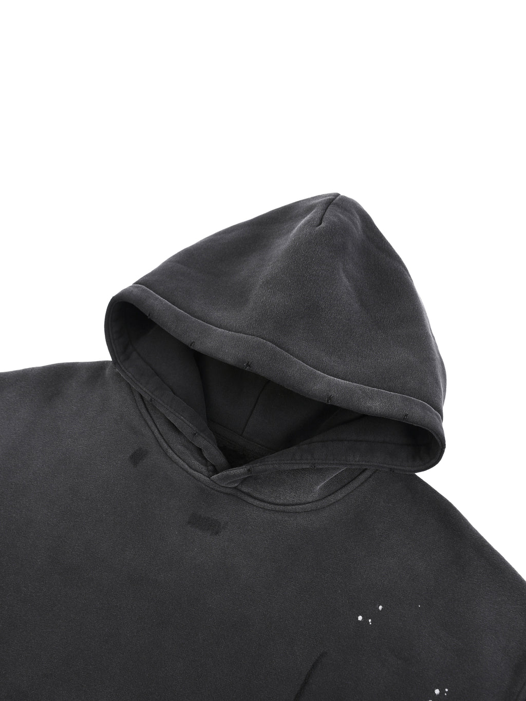Trendz Vintage Washed Frayed Fleece Hoodie
