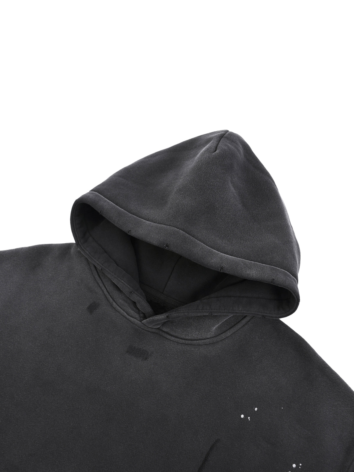 Trendz Vintage Washed Frayed Fleece Hoodie