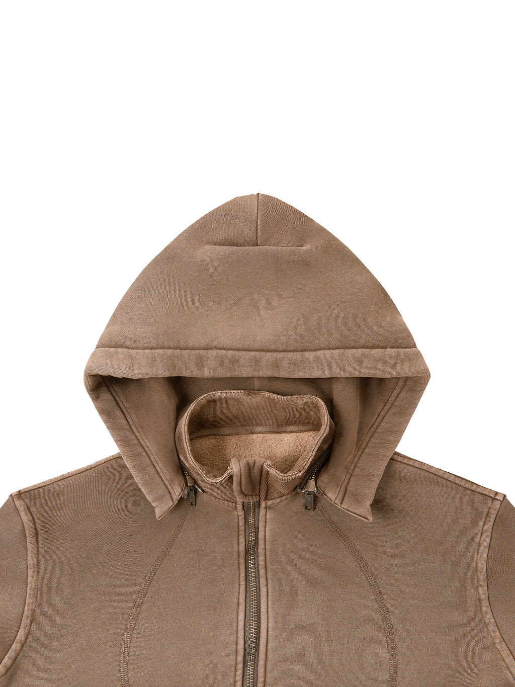 Trendz Vintage Washed Cropped Fleece Hoodie