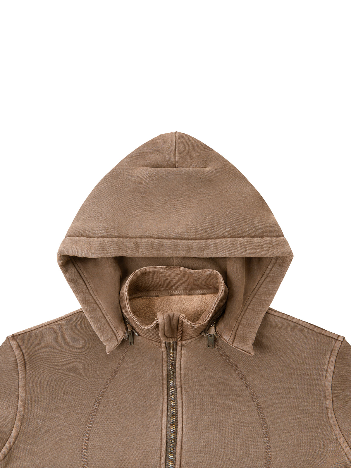 Trendz Vintage Washed Cropped Fleece Hoodie