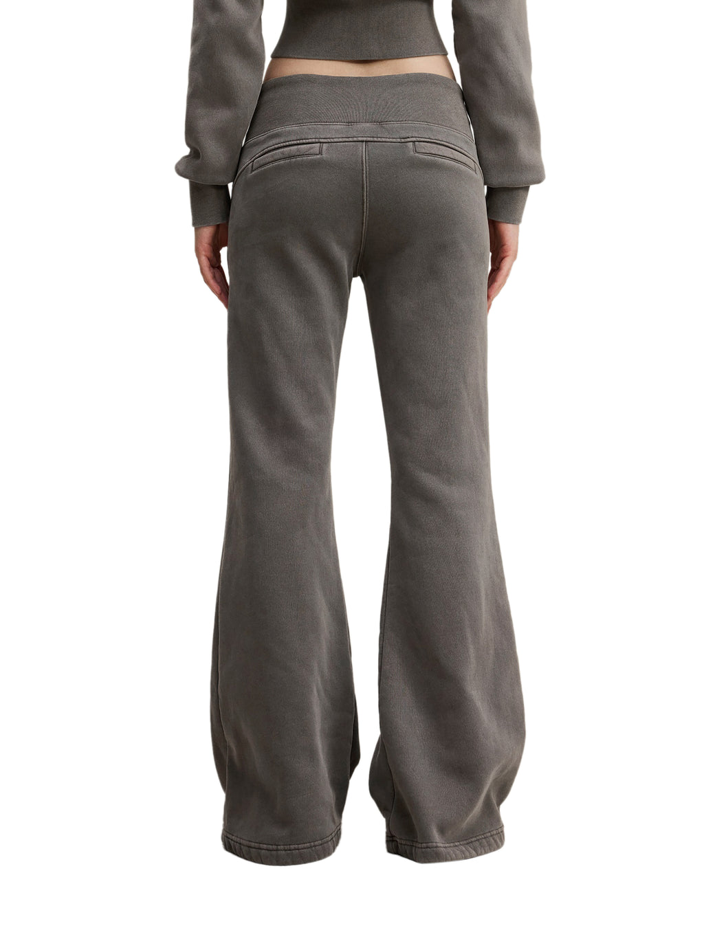 Trendz Vintage Washed Flared Fleece Pants