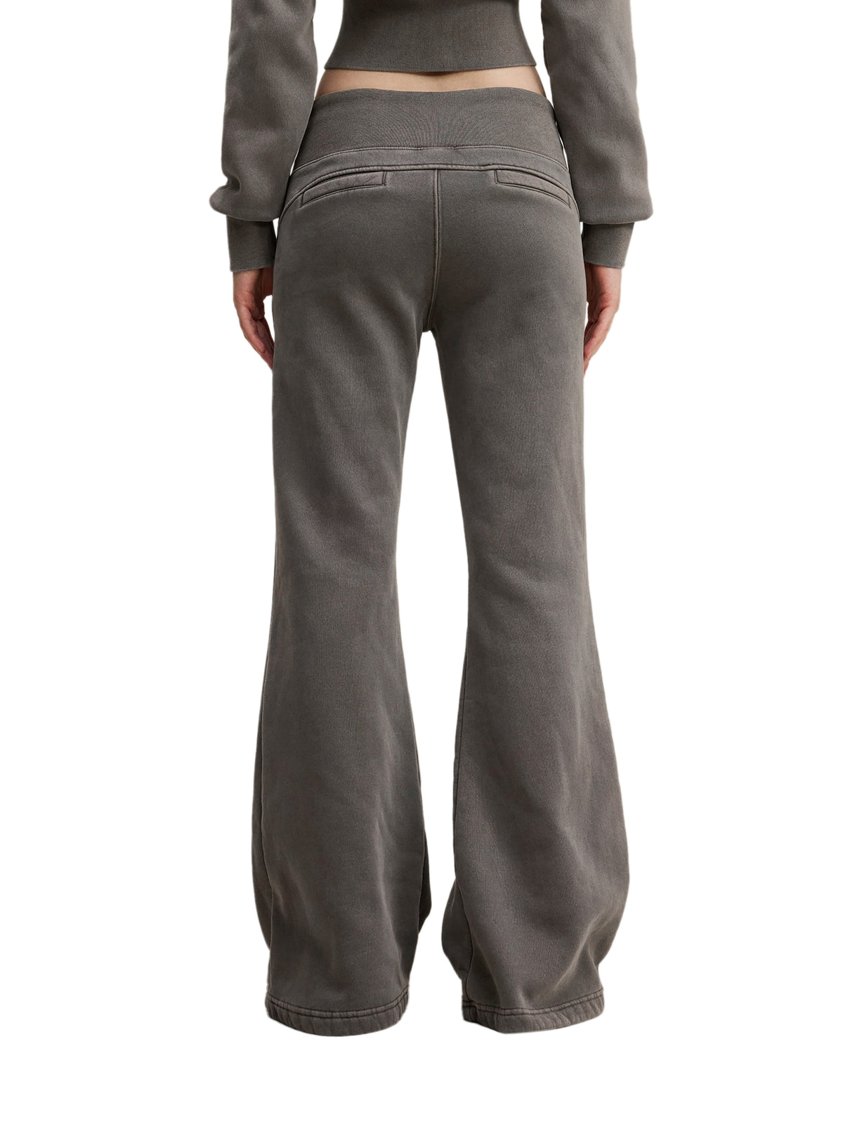 Trendz Vintage Washed Flared Fleece Pants