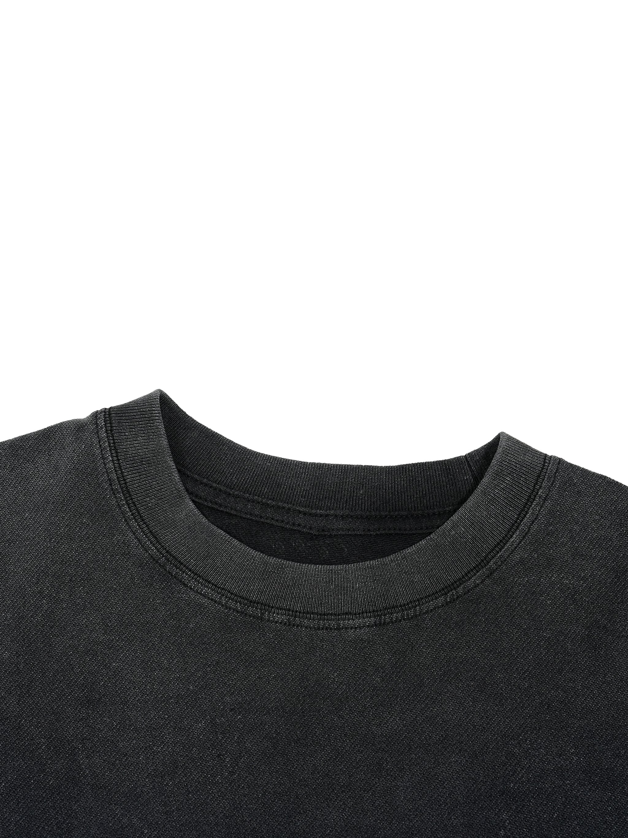 Trendz Vintage Wash Boxy Distressed Hem T-Shirt