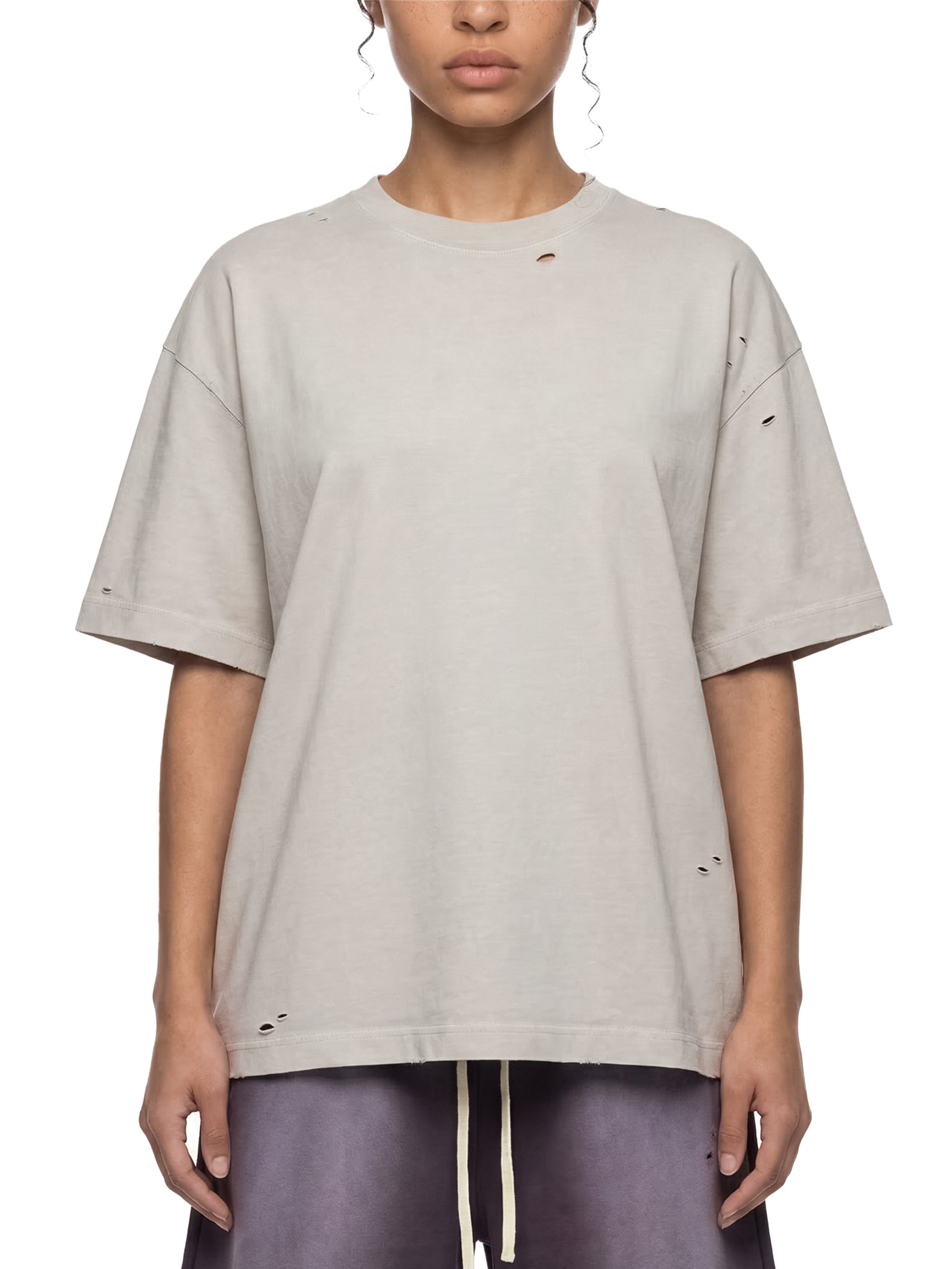 Trendz Vintage Washed Distressed Boxy Oversized T-Shirt