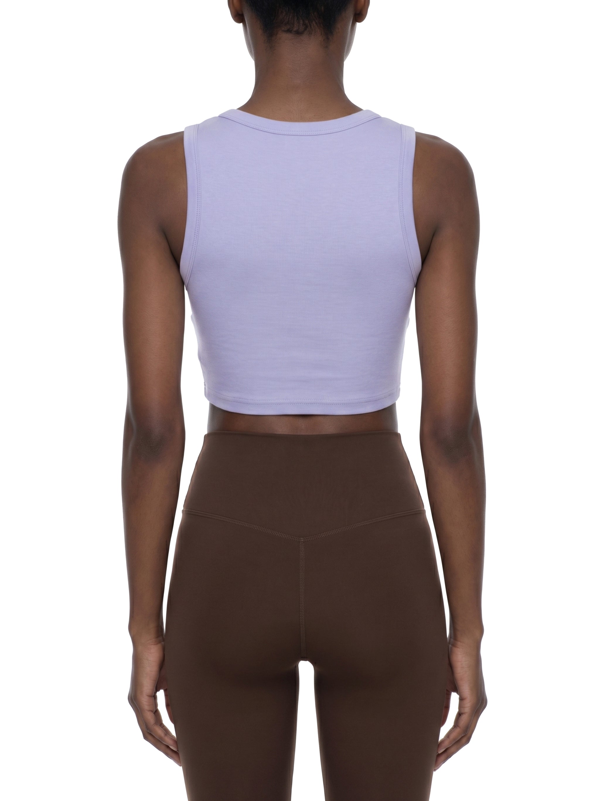 Trendz Women's Tight Crewneck Crop Tank Top