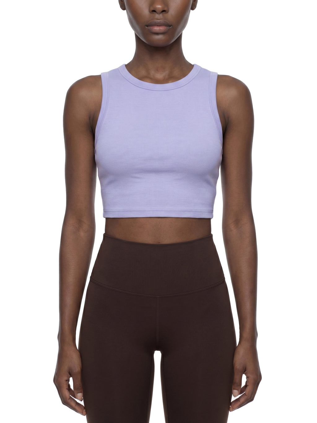 Trendz Women's Tight Crewneck Crop Tank Top