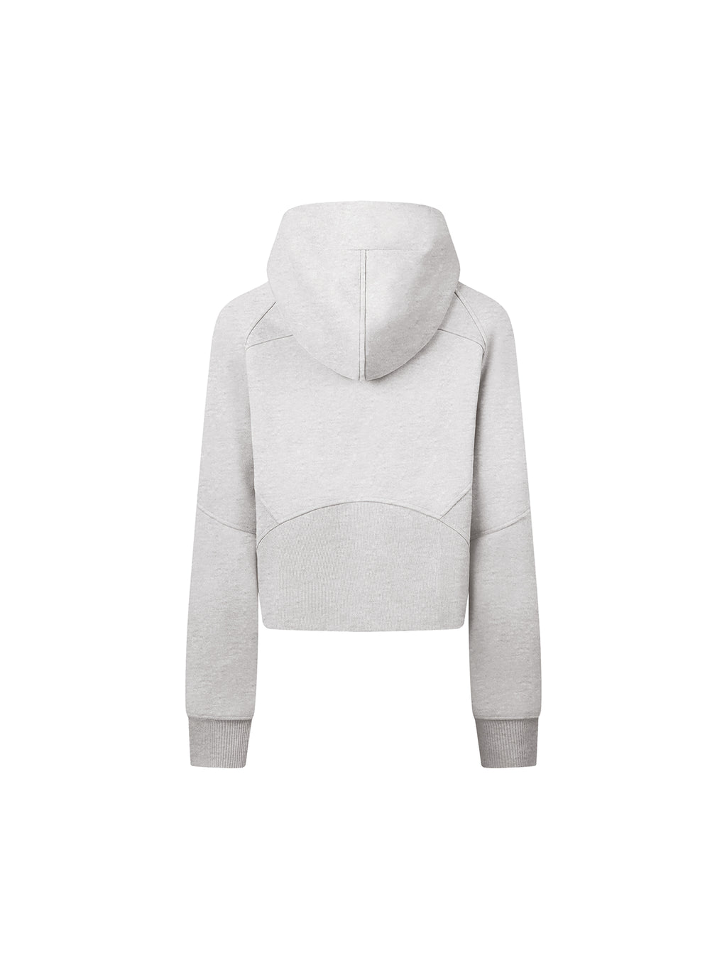 Cropped Zip-Through Hoodie